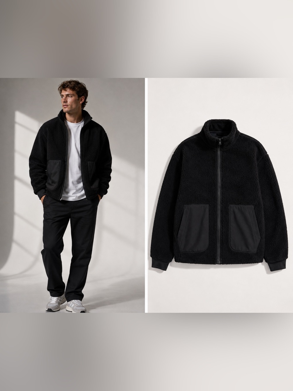 Lululemon High Pile Fleece Full-Zip Jacket Black Men’s XXL New